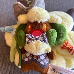 Pokemon Whimsicott Pumpkin Party, 10” plush, 2020 Pokemon Center, NWT